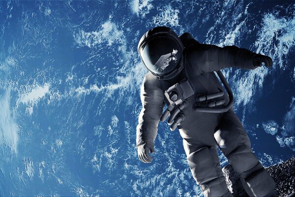 La espectacular marcha de un astronauta en el planeta