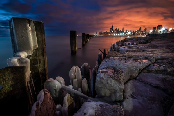 Winter Sunset Lights