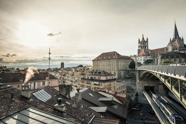 Architecture De La Suisse. Pont Bessières. Lausanne