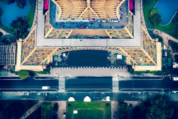 Vue depuis le Belvédère de la tour Eiffel