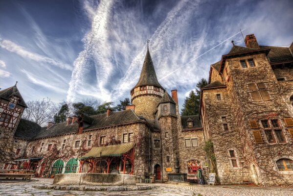 Promenade au château par beau temps