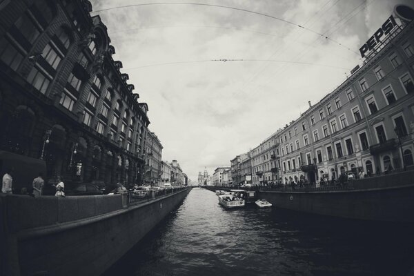 Russia, embankment, river in St. Petersburg