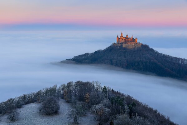 Castillo de Hohenzollern en noviembre