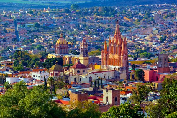 Mexican houses, San miguel de allende