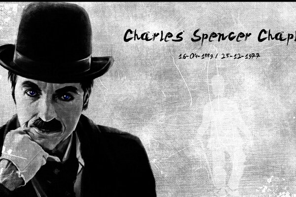 Célèbre comédien de cinéma muet-Charlie Chaplin