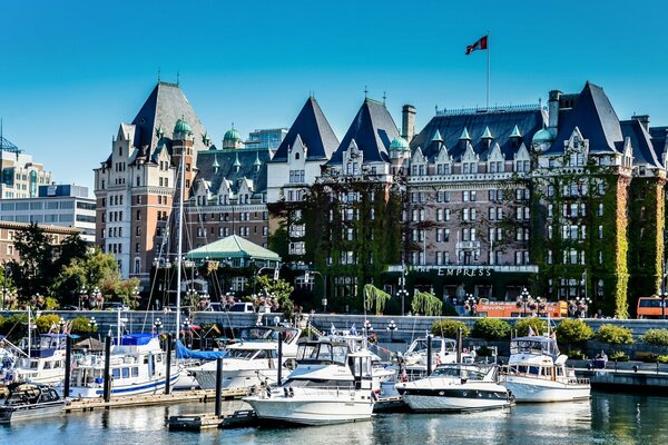 Hafenpromenade in British Columbia