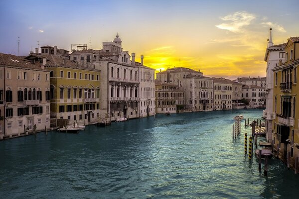 Paesaggio urbano delle vie d acqua di Venezia