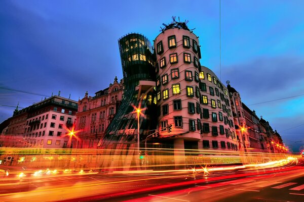 Luces de noche de la gran ciudad