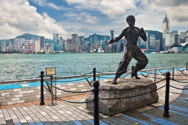 Monument to the great master of martial arts