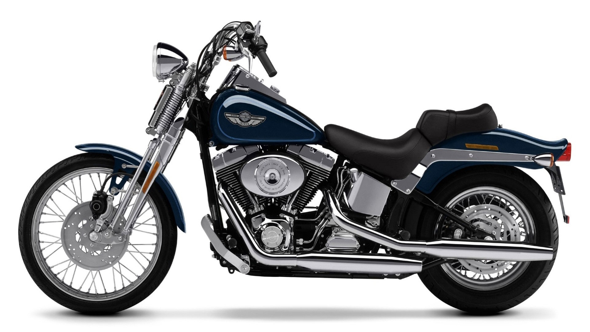 azul harley davidson motocicleta