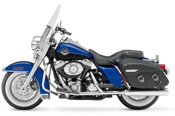 Harley blu, spettacolare bello 