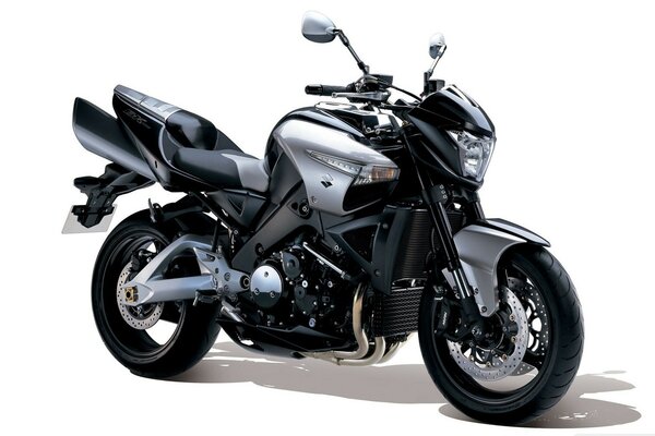 Black Silver Suzuki Motorcycle