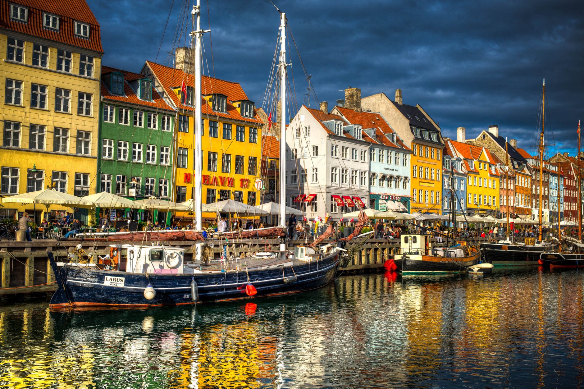 nihavn nuovo porto copenaghen danimarca nyhavn nuovo porto canale lungomare tribunali edifici