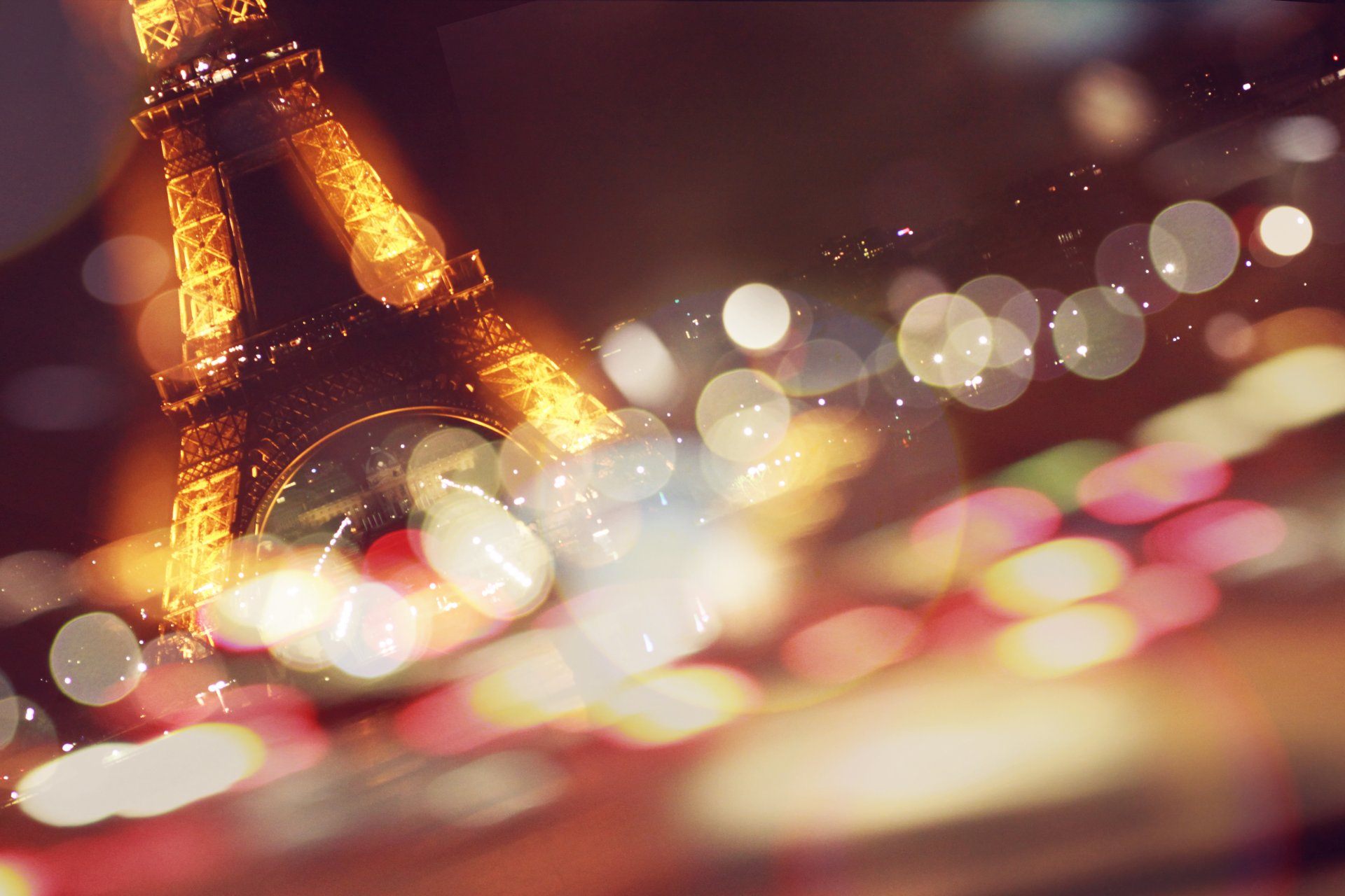 paris frankreich eiffelturm bokeh