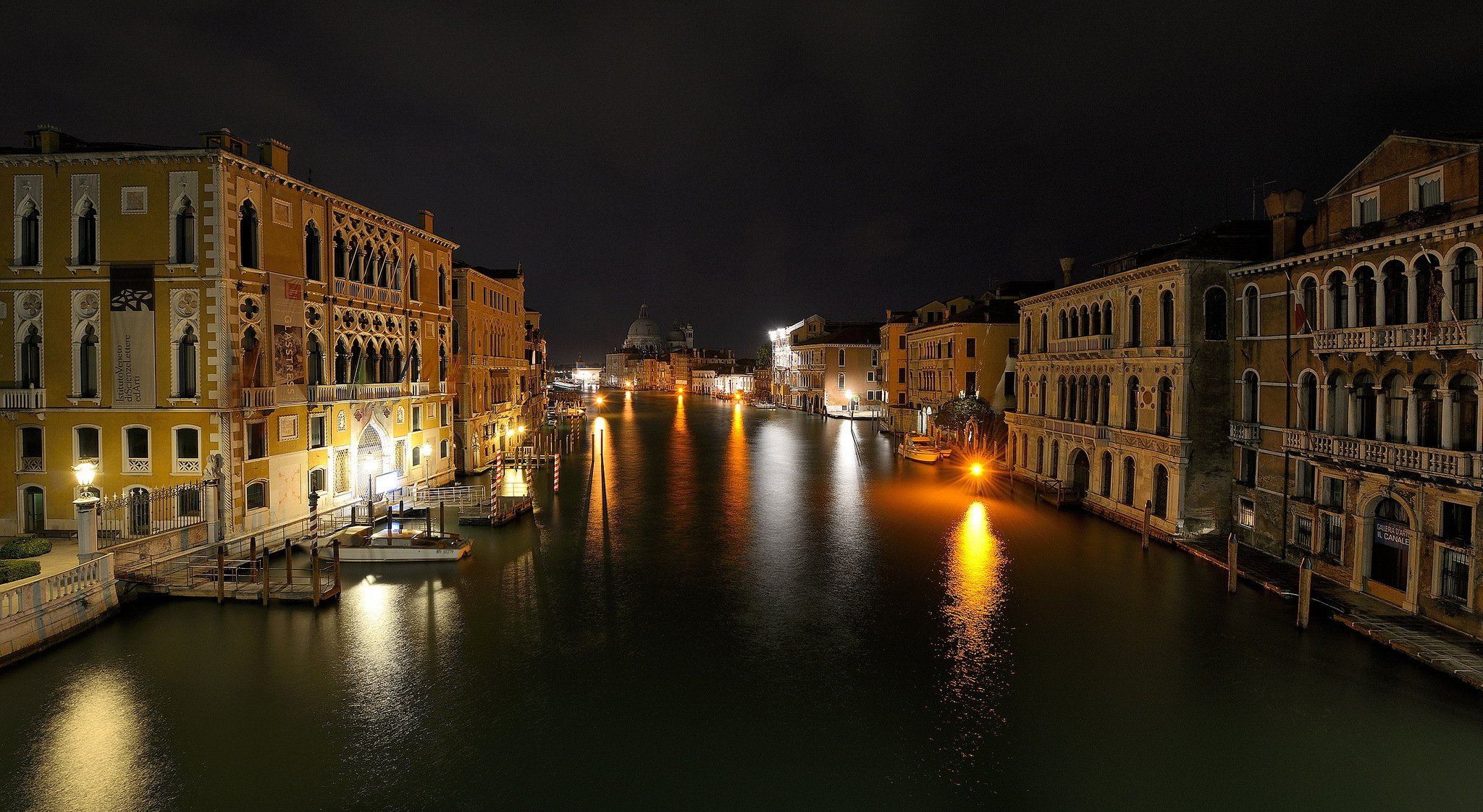 italien venedig nacht lichter