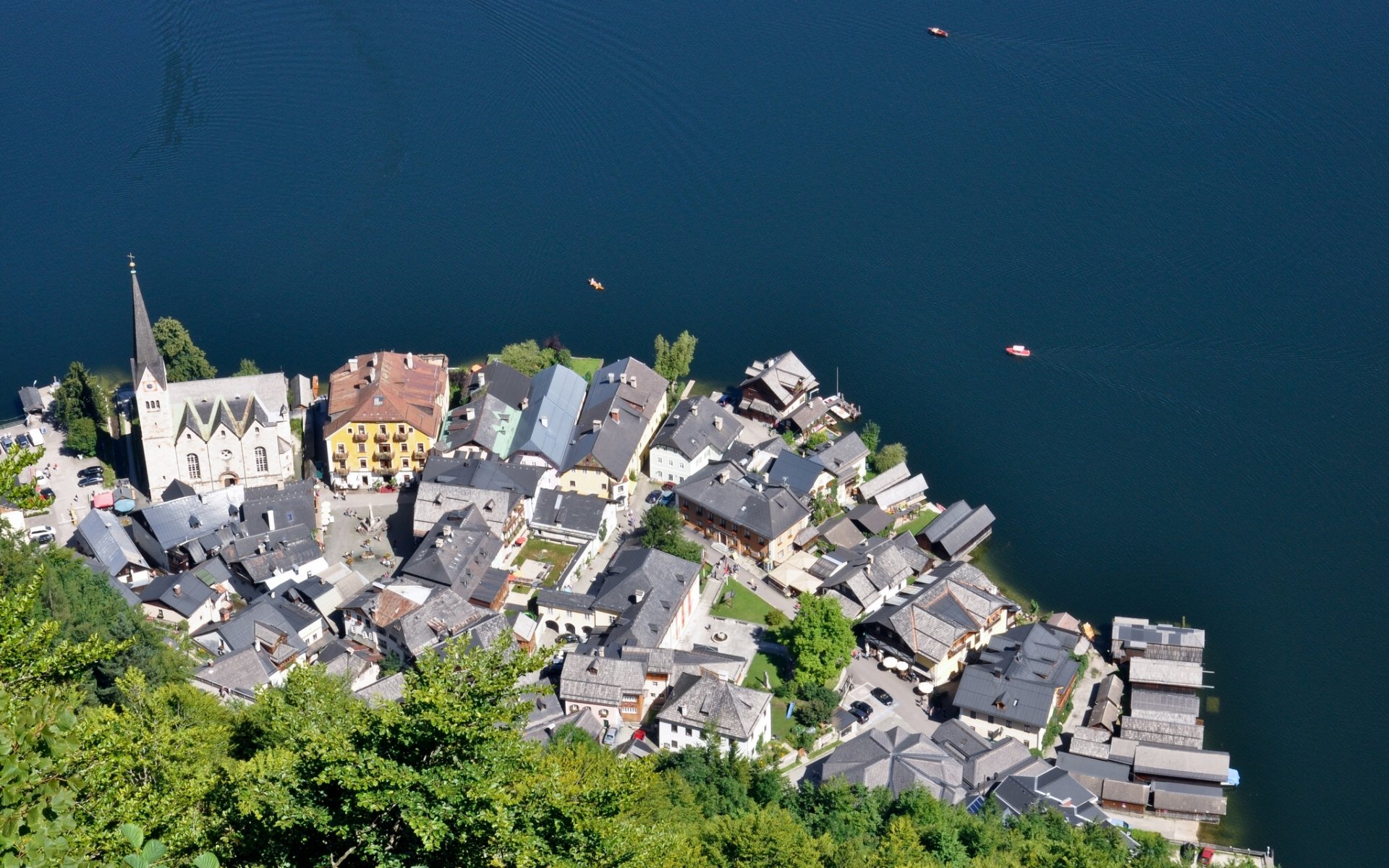 hallstatt austria hallstatt lake hallstatt lake buildings panorama