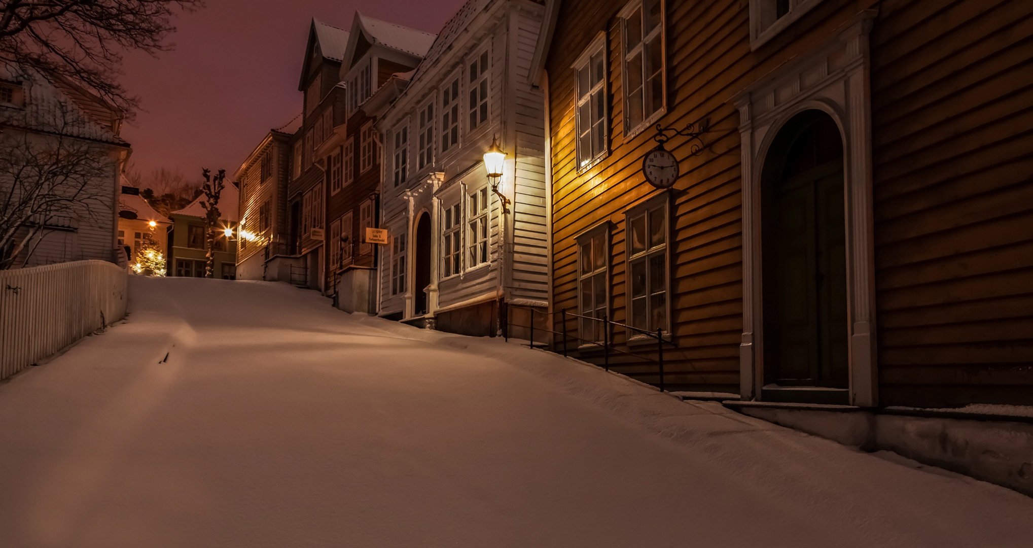 gamlebergen noruega calle invierno