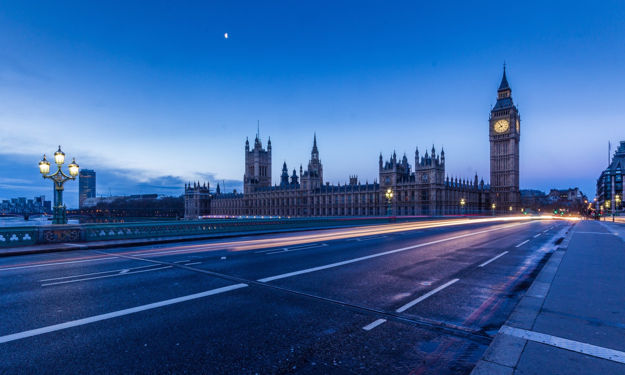 londra ponte luci