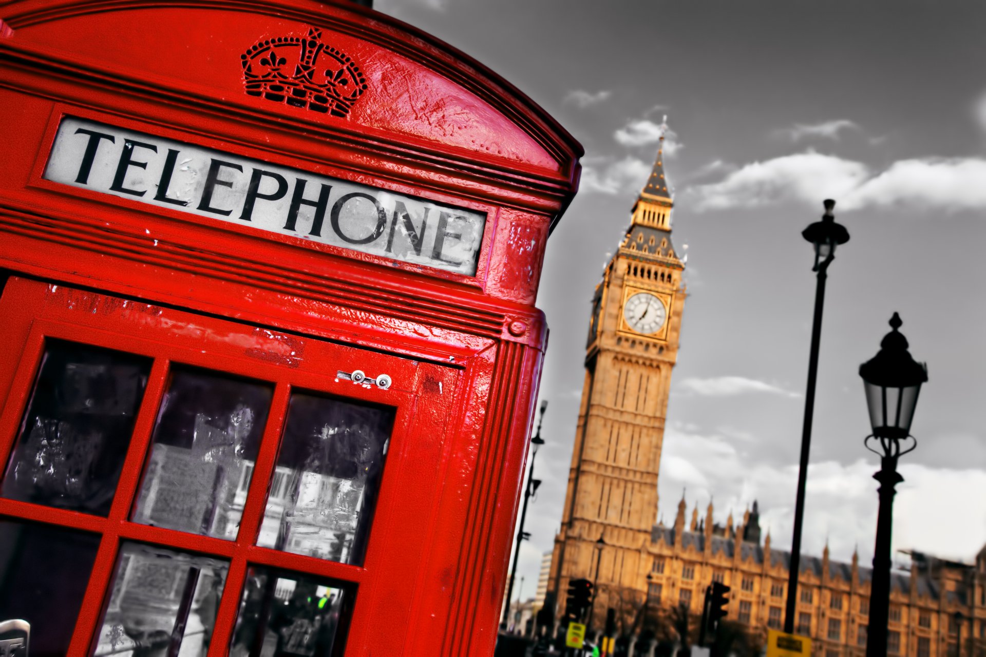 londyn anglia telefon big ben budka telefoniczna