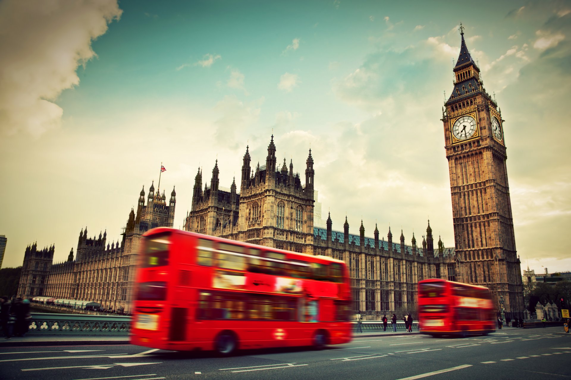 londra inghilterra big ben abbazia di westminster autobus rosso