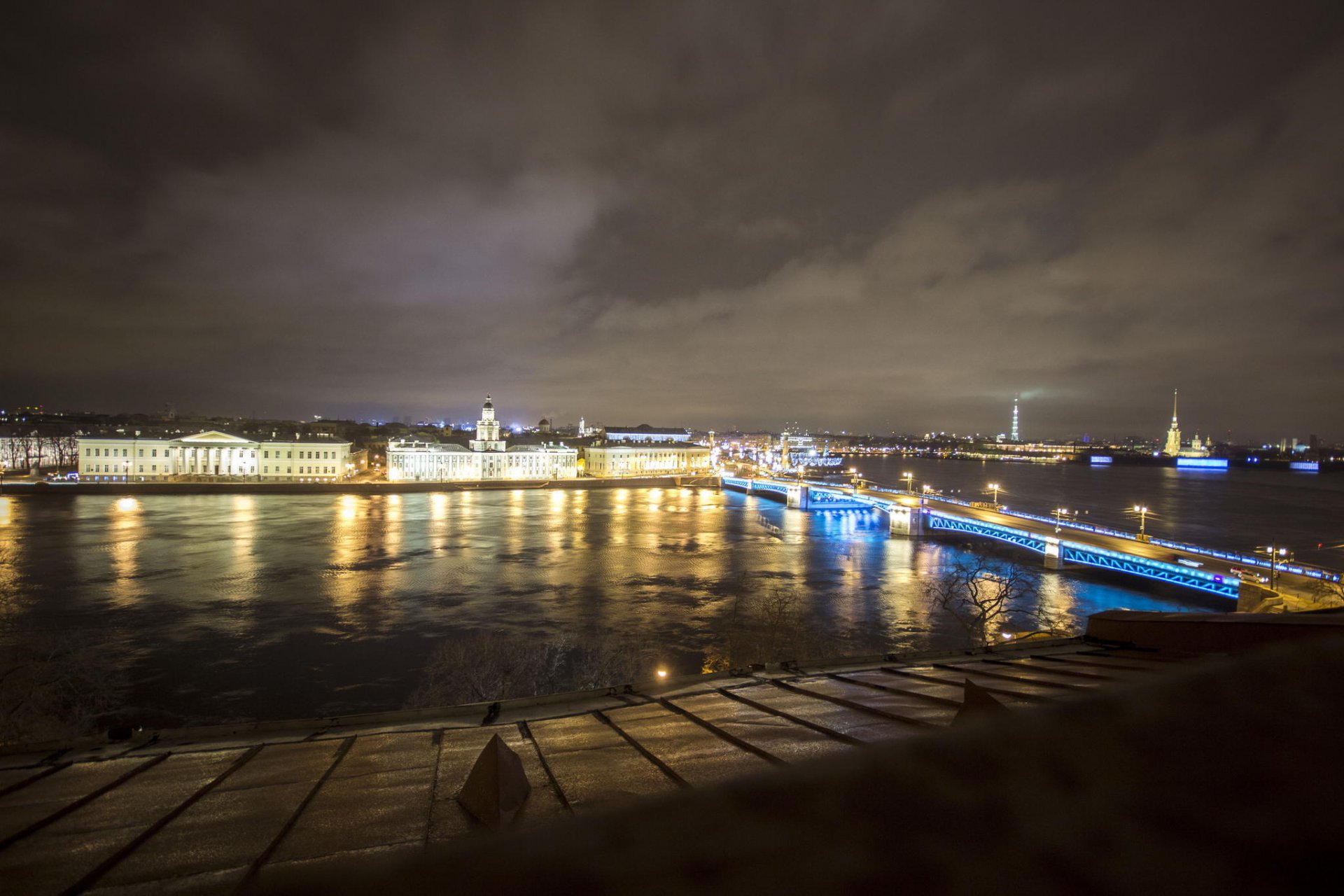 saint-pétersbourg peter russie saint-pétersbourg nuit lumières