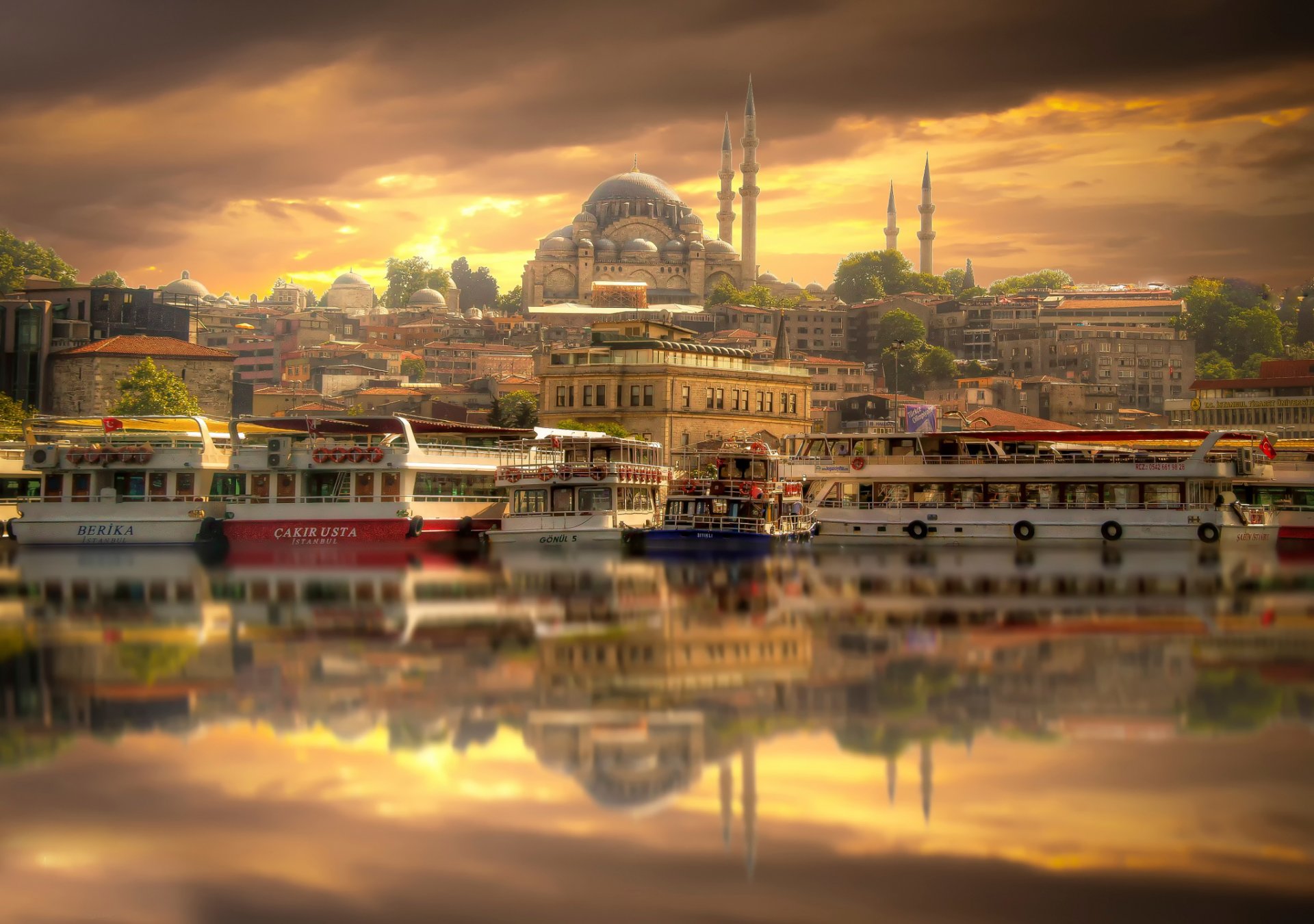 istanbul stadt blick wolken