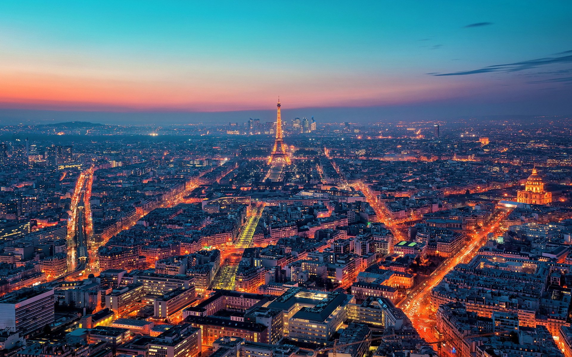 parigi città notte