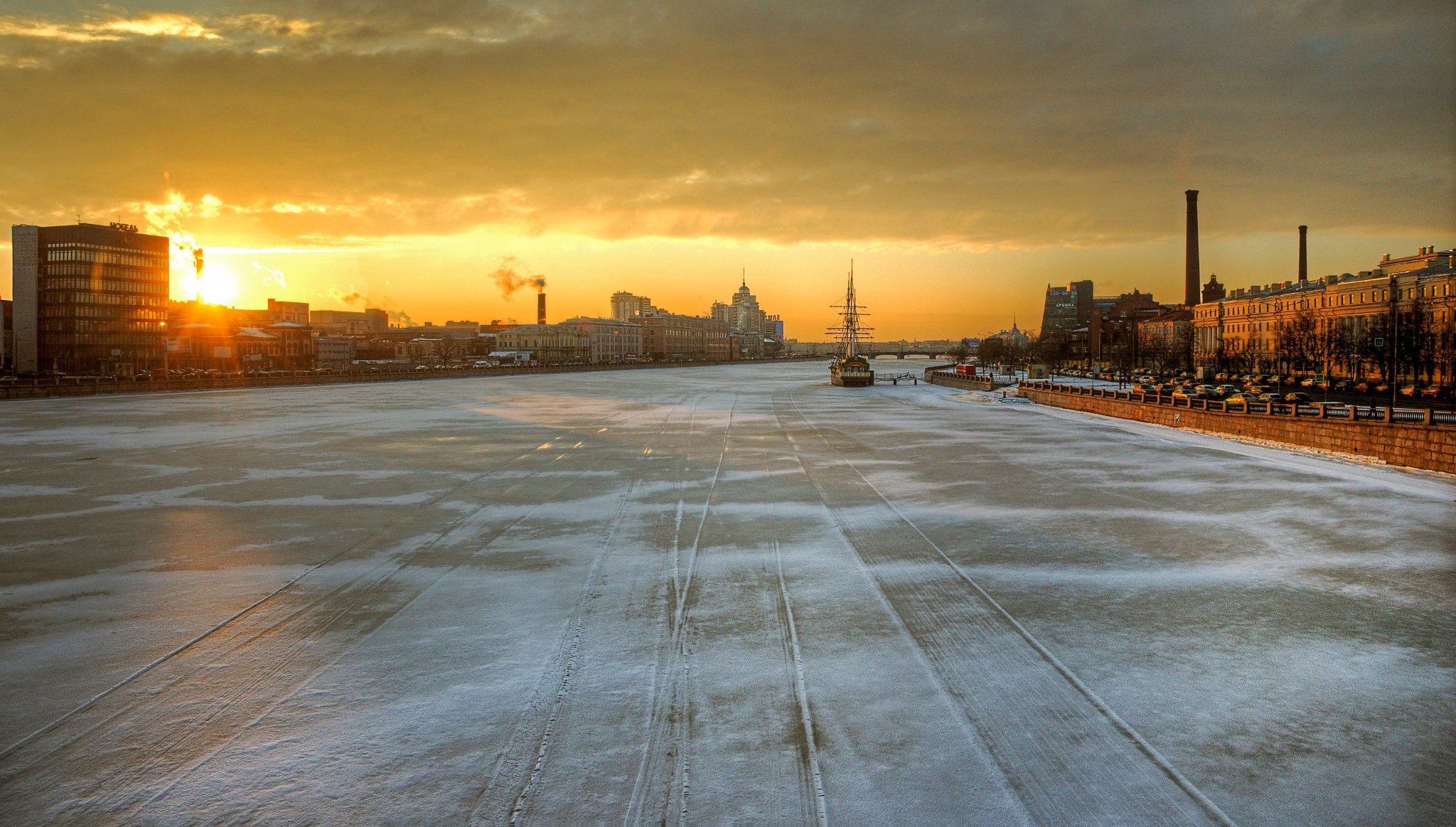 san petersburgo neva febrero