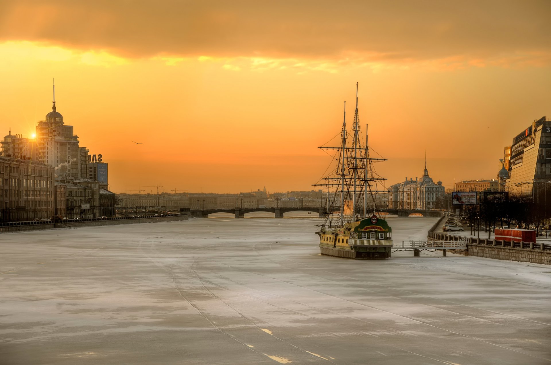 st. petersburg morgen februar 2015