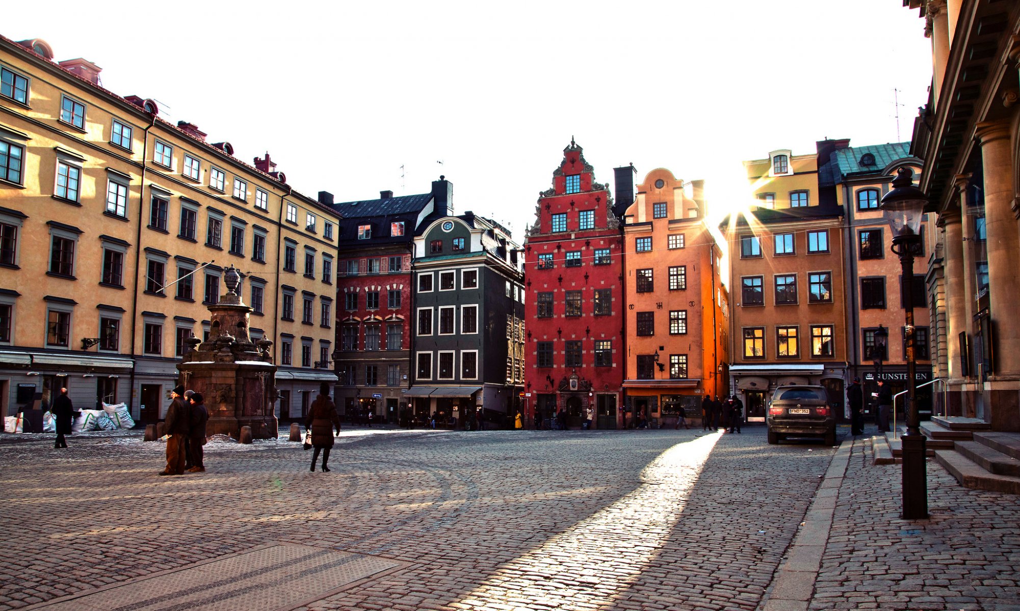 altstadt stockholm stadt europa häuser platz