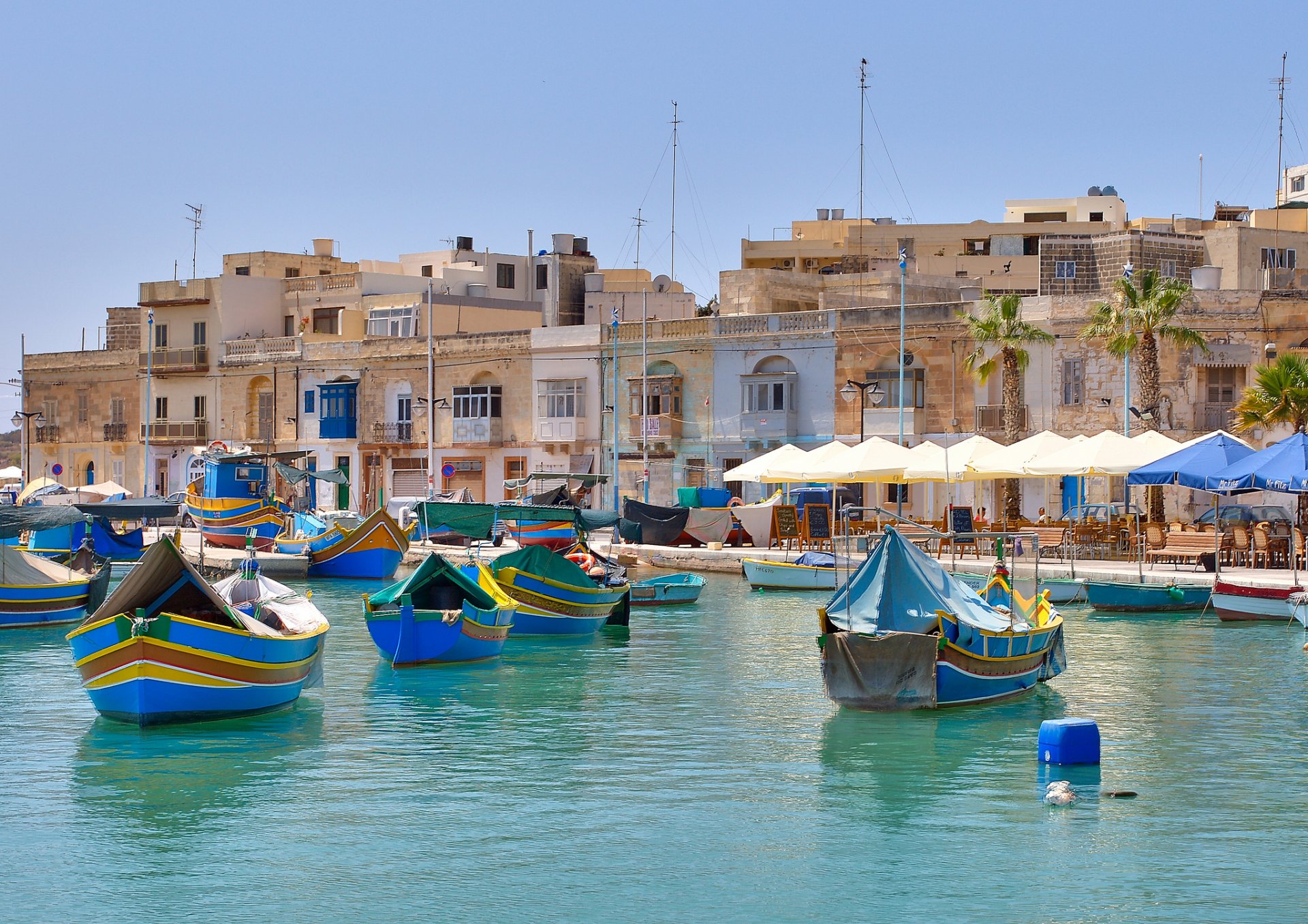 malta marsashlok marsashlok city mediterranean sea boats pier houses building