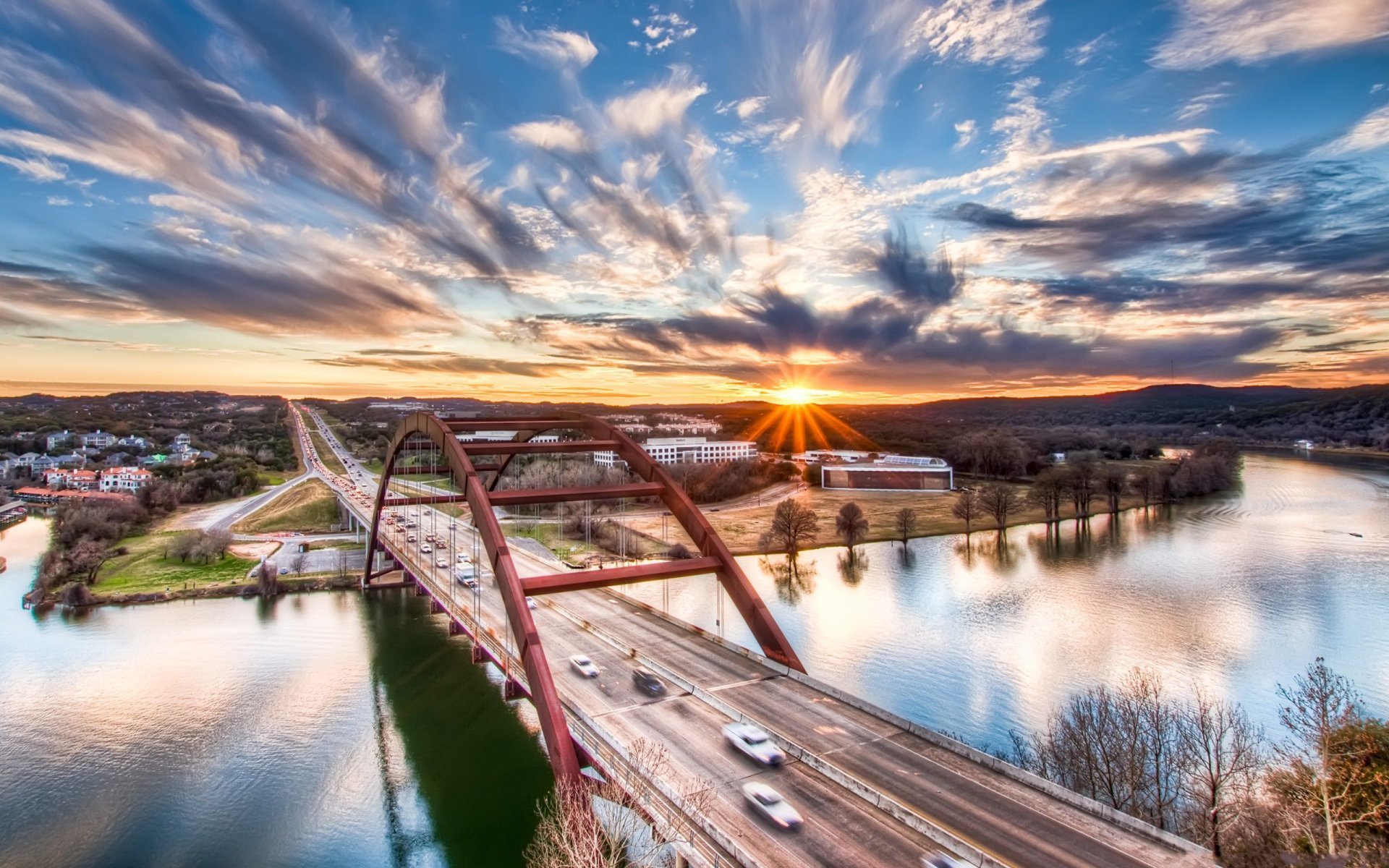 estados unidos texas austin pennybacker_bridge loop360_bridge ciudad