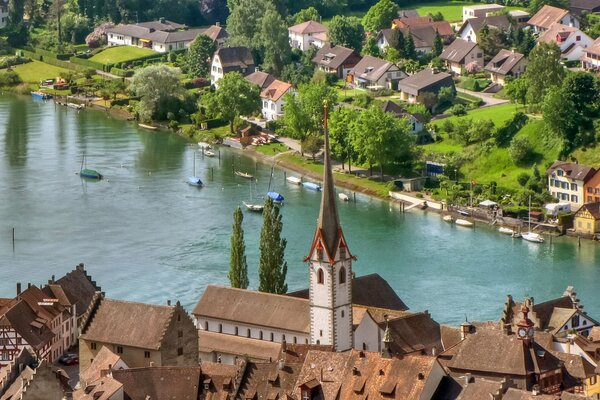 Suiza Stein AM Rhein ciudad