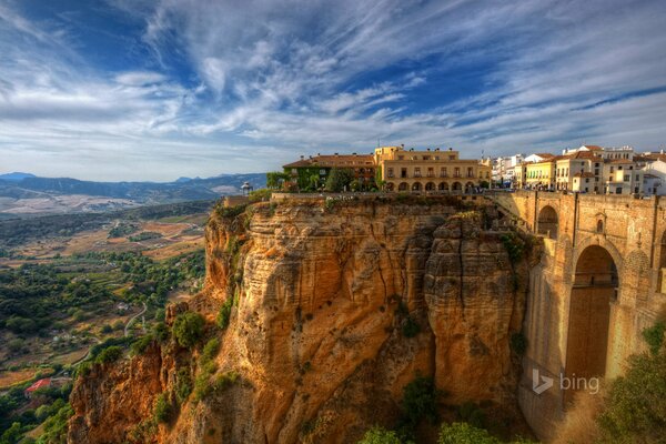 Paysage de conte de fées irréel de l Espagne