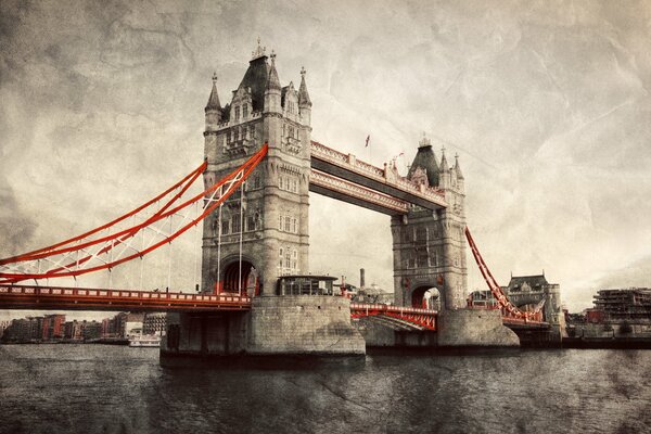 En Angleterre, l ancien Tower Bridge