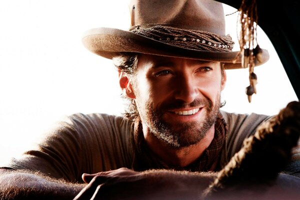 Hugh Jackman nei panni di un cowboy