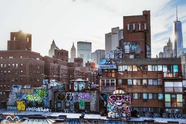 New York, skyscrapers, beautiful view