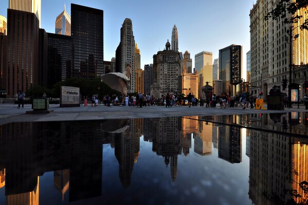 Statua di Marilyn Forever a Chicago