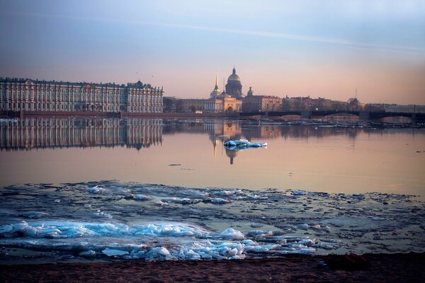 View of St. Petersburg in spring