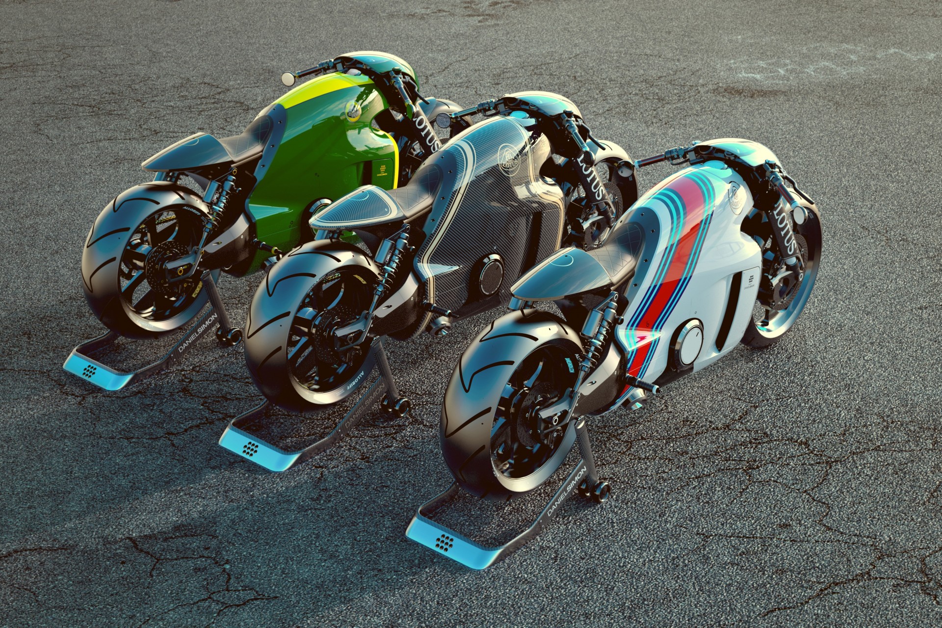 moto render motocicleta lotus c-01