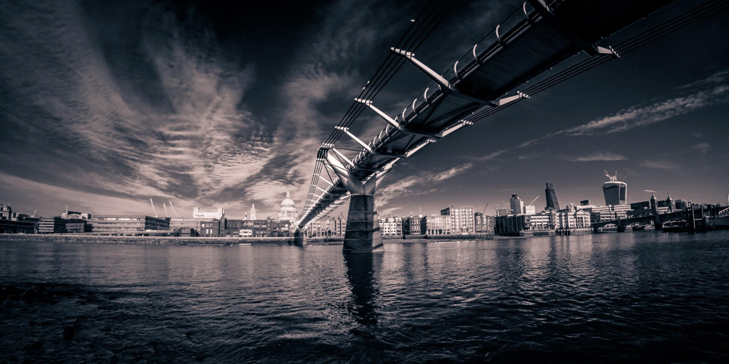 millennium bridge themse london