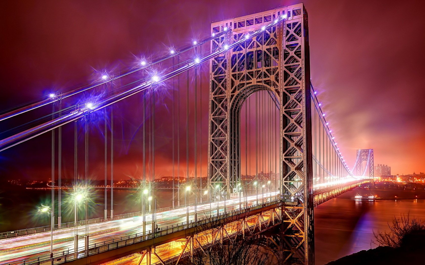 usa the george washington bridge fort lee new jersey