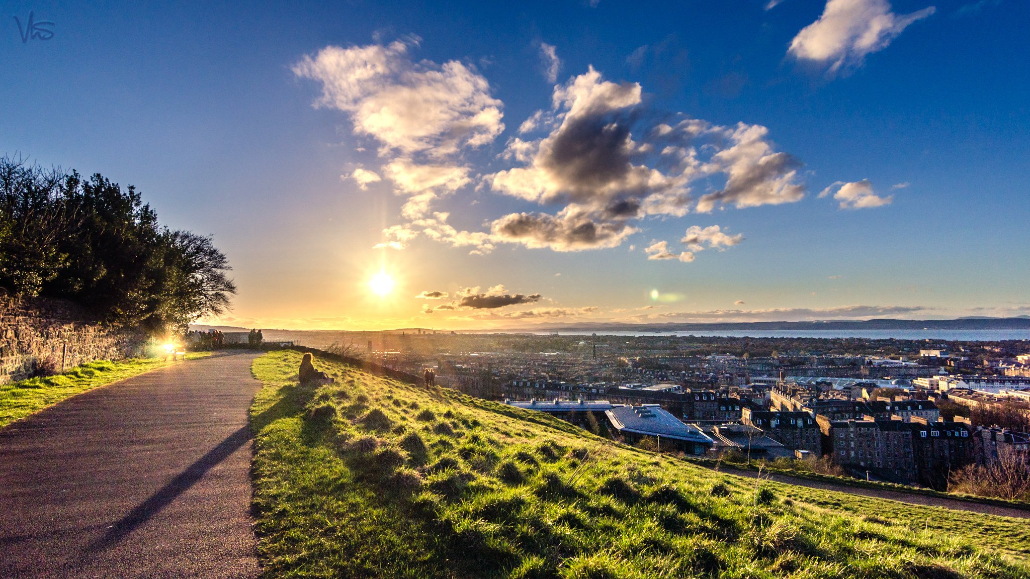 edimburgo escocia panorama puesta de sol