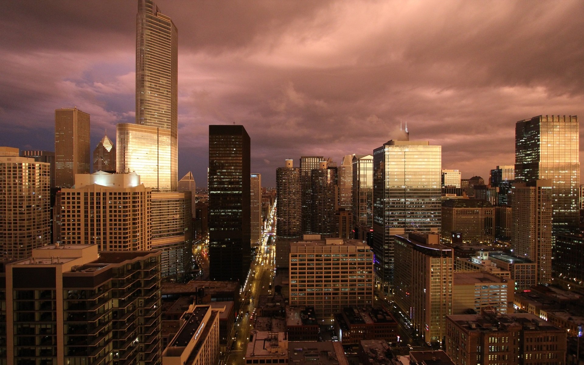 chicago estados unidos estados unidos rascacielos edificios noche