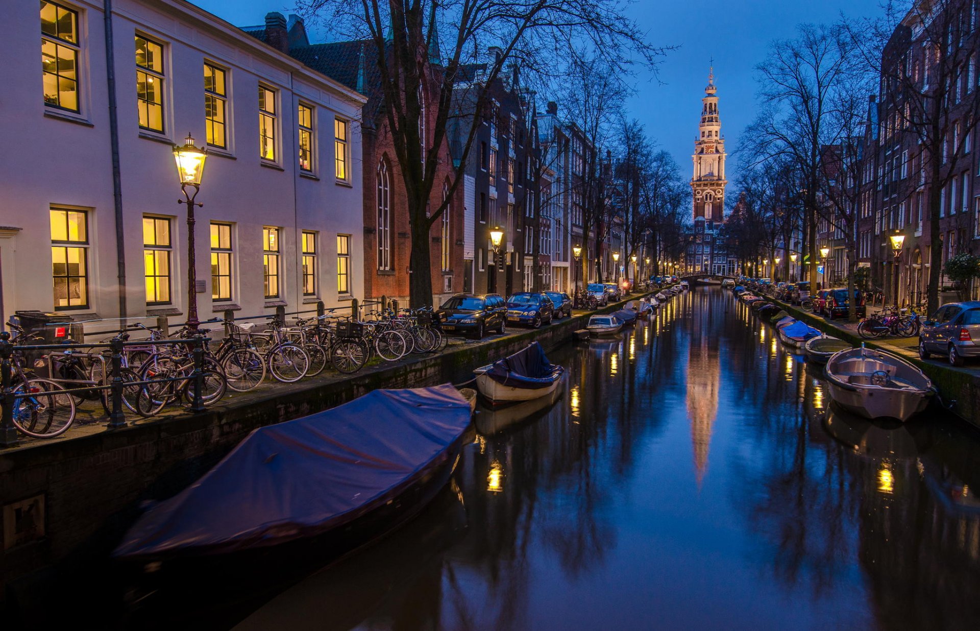 amsterdam hollande photo / heure bleue|