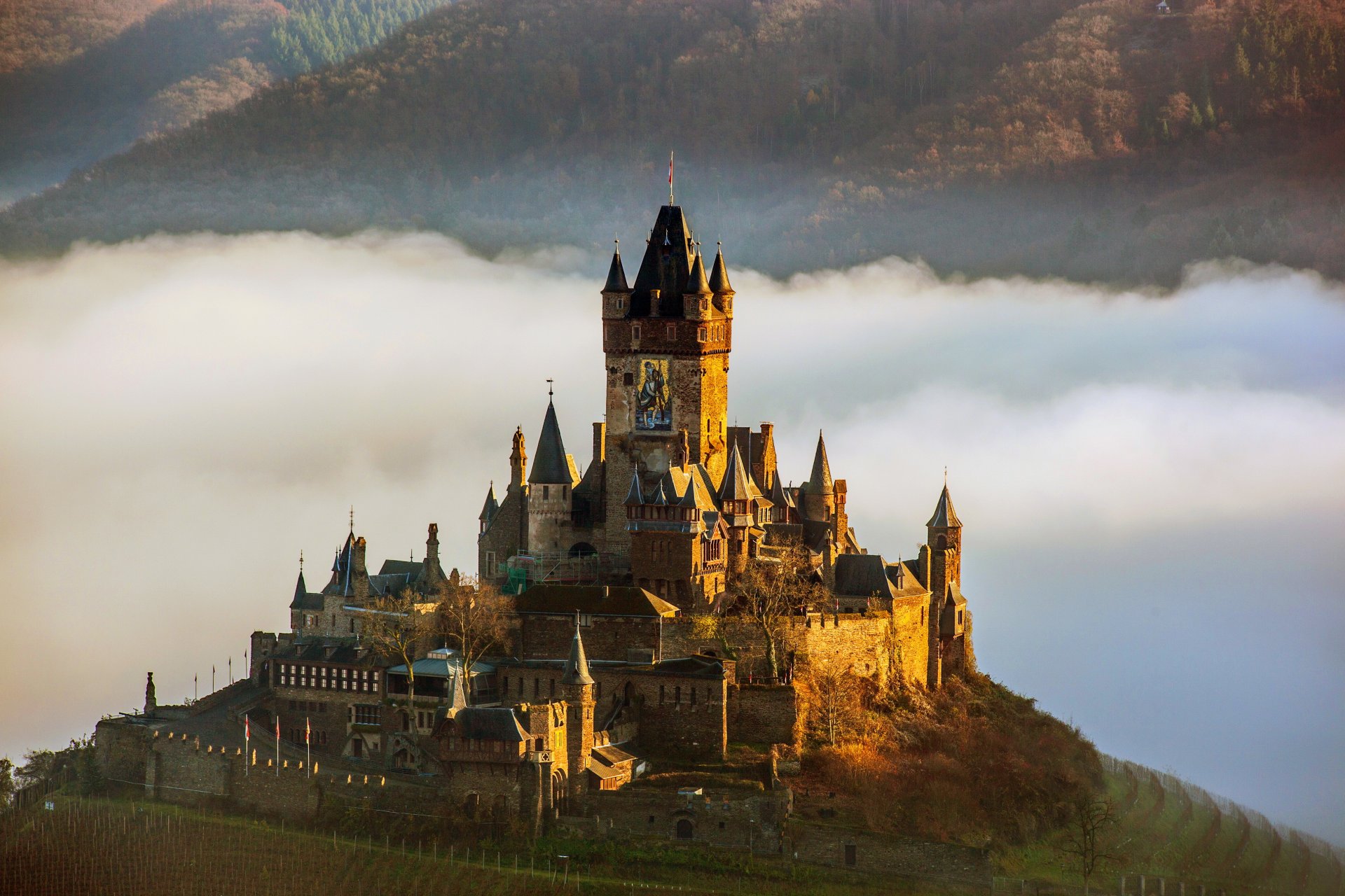 castillo alemania cochem ciudad foto