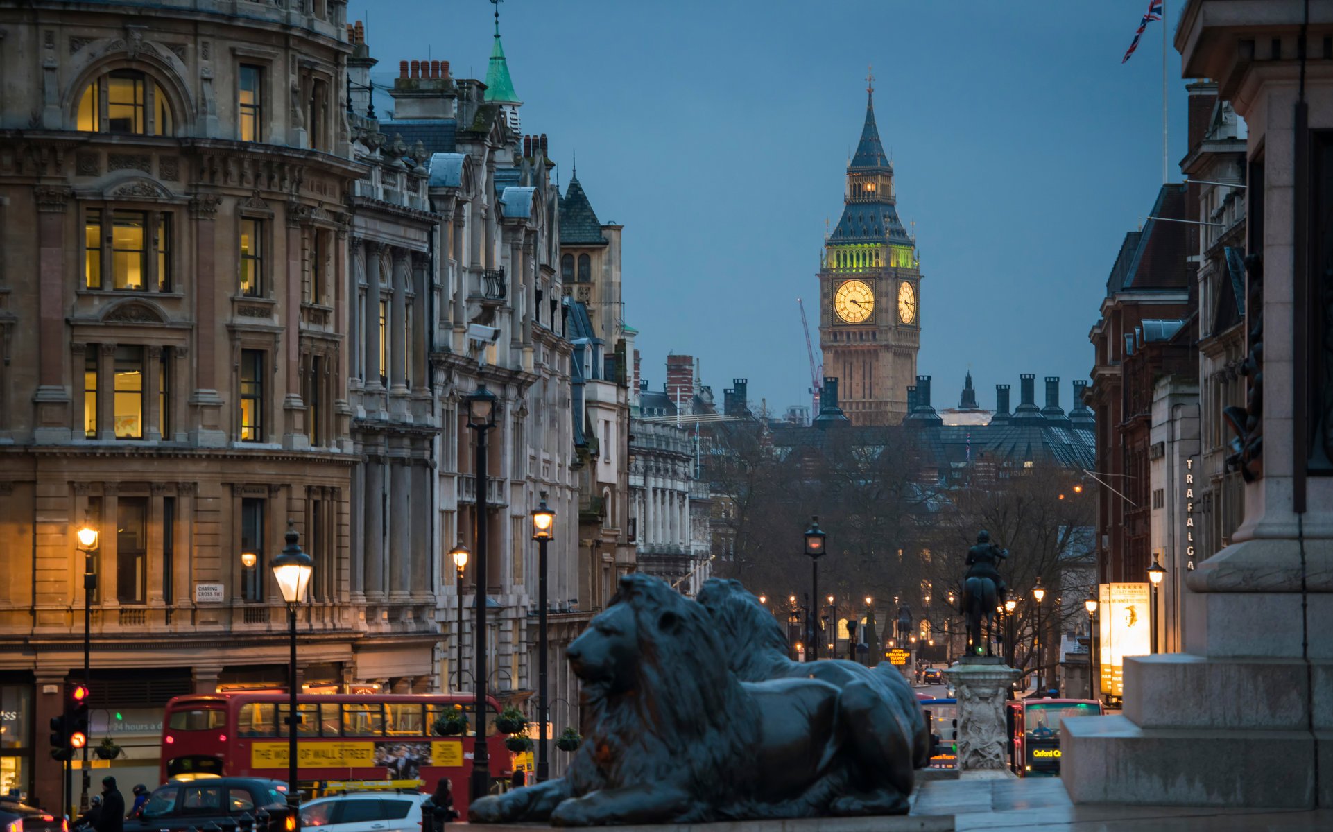 londres rue soirée