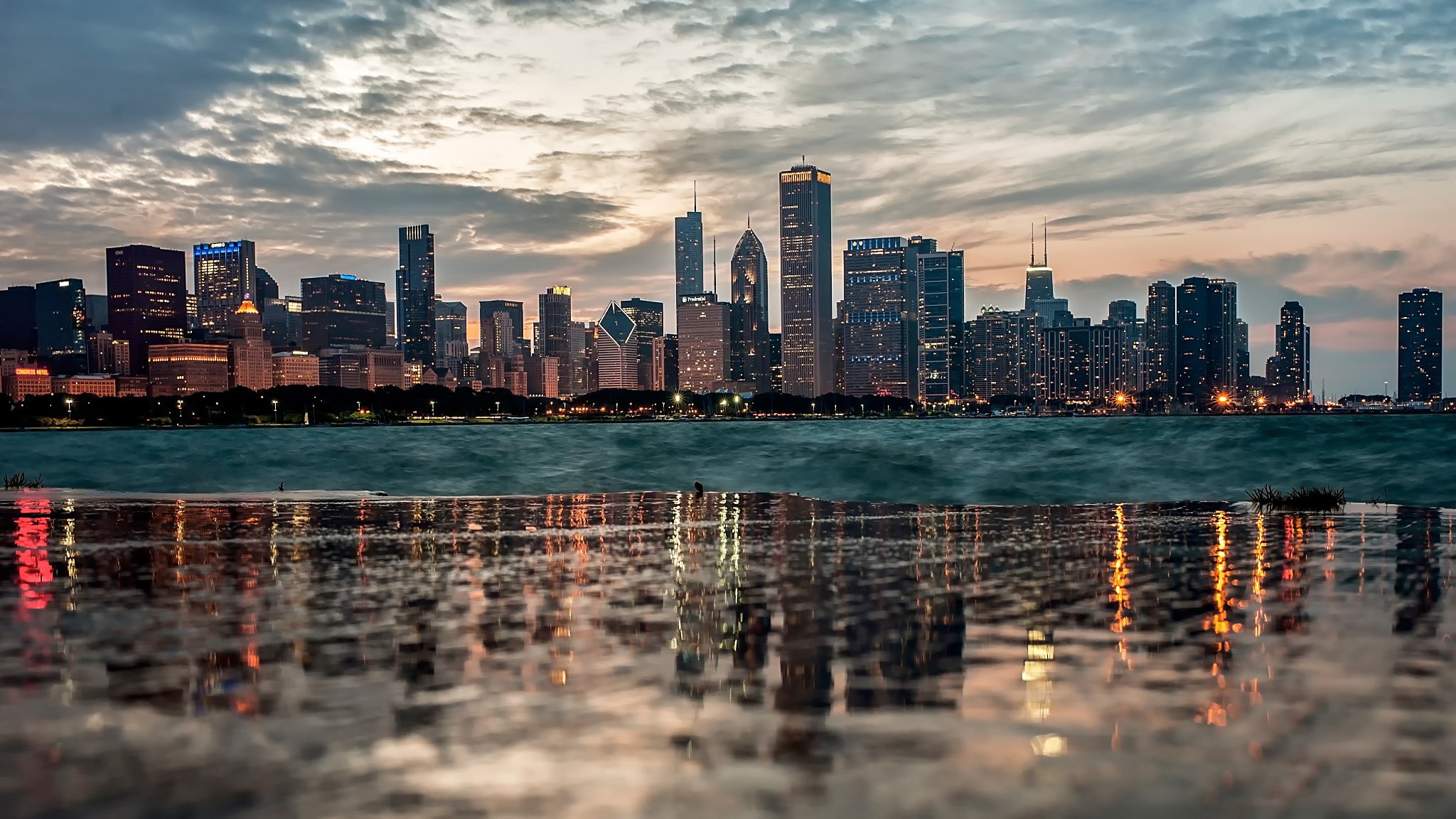 chicago views reflection