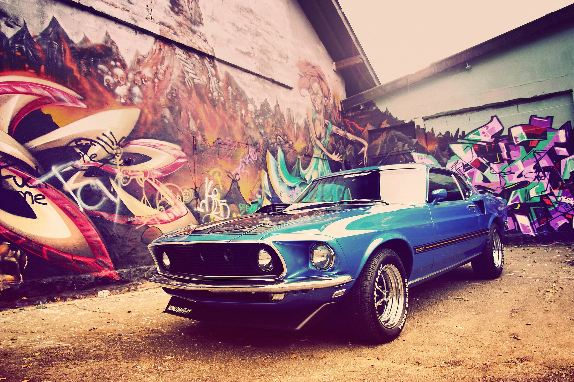 mustang v8 ford grafito muscle car casa clásico 1969