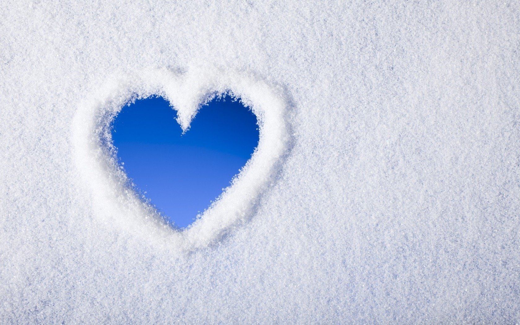 cuore neve inverno